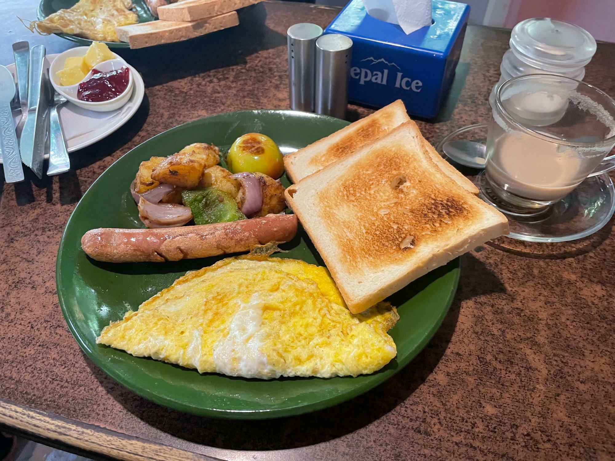 質素な食事