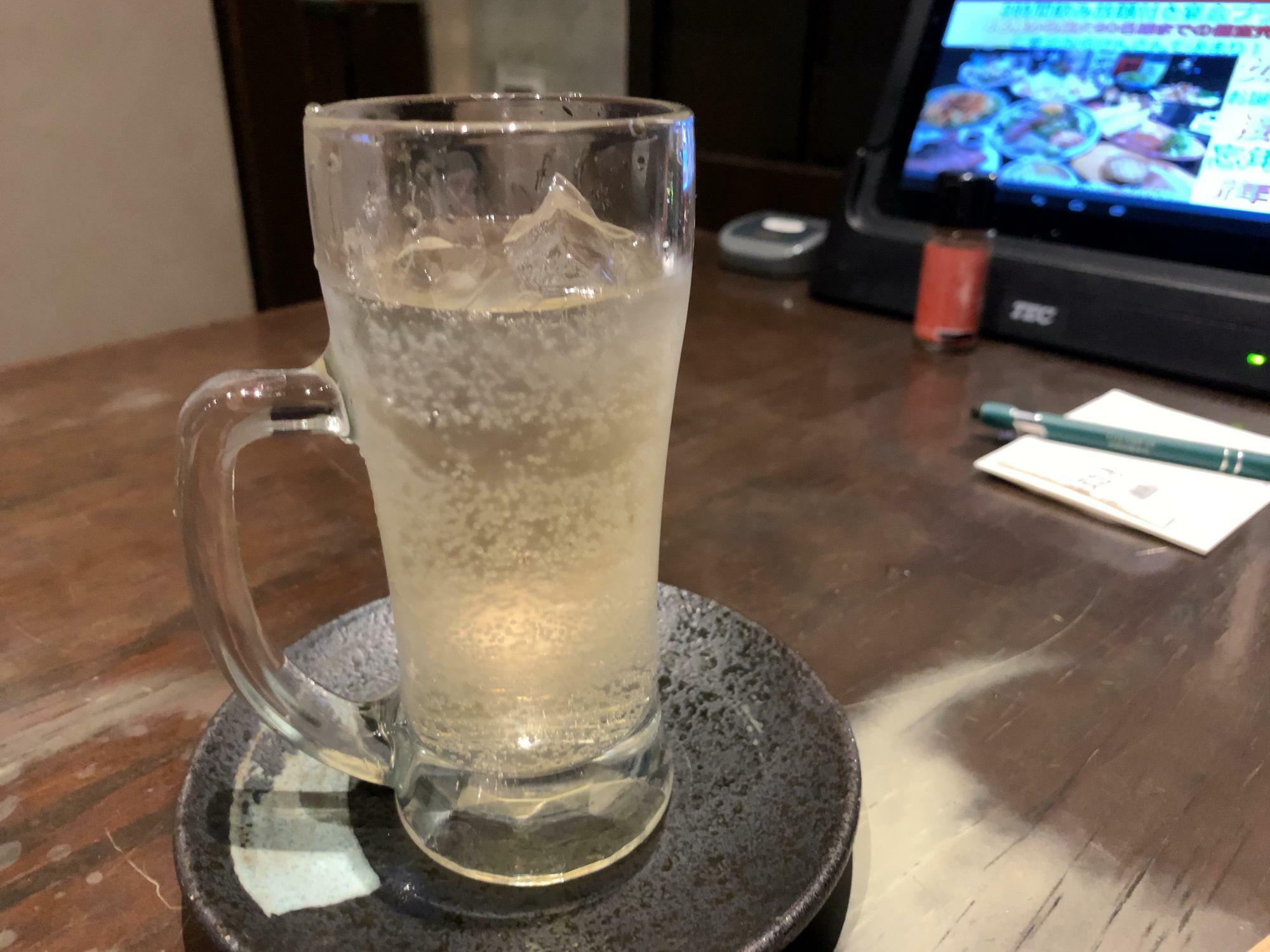 ノンアルコールの梅酒で乾杯