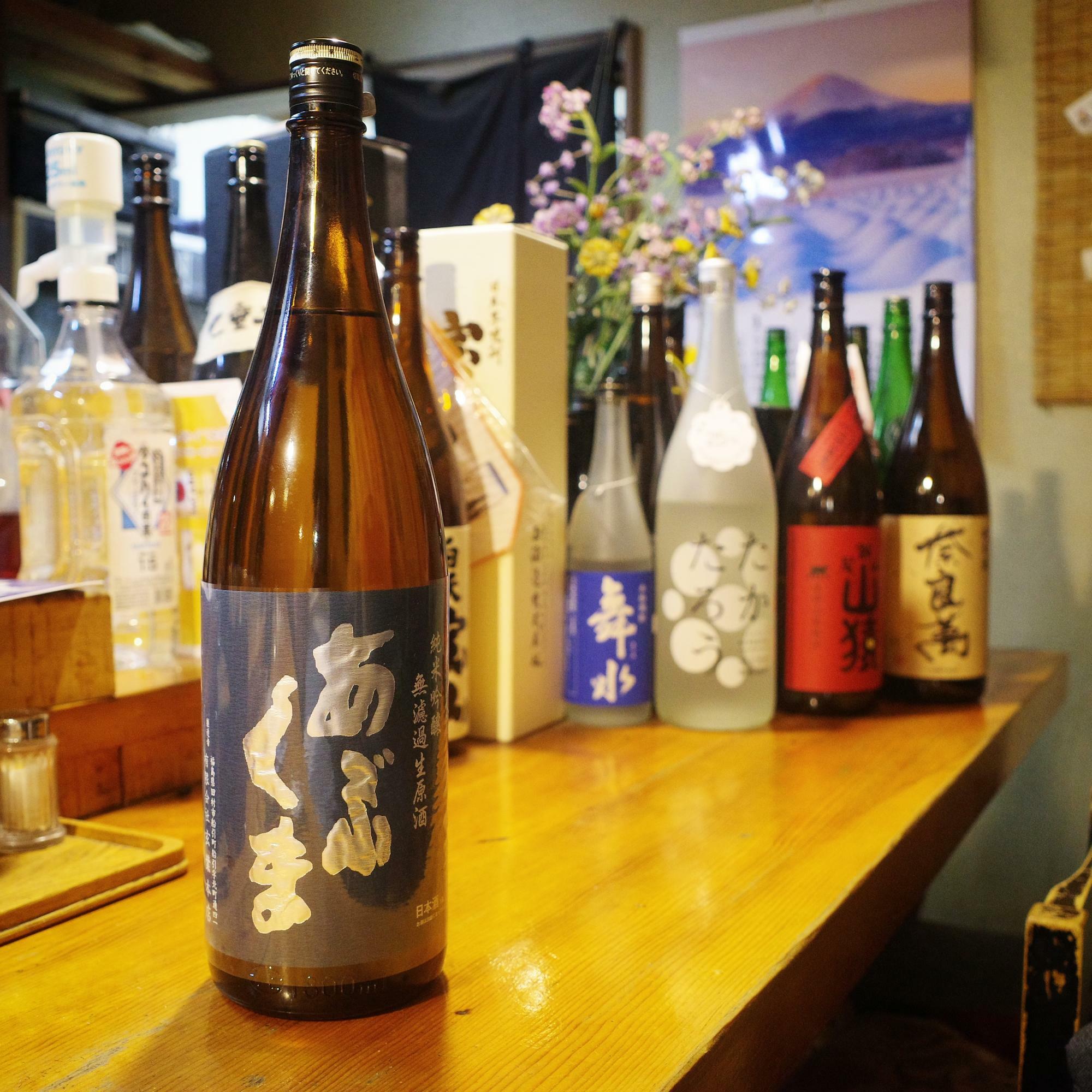 東北の日本酒が豊富に揃う