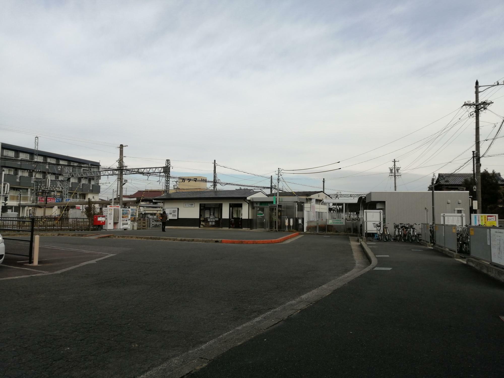 ※元「Kitchen にっこう亭」の店舗前から見た江戸橋駅