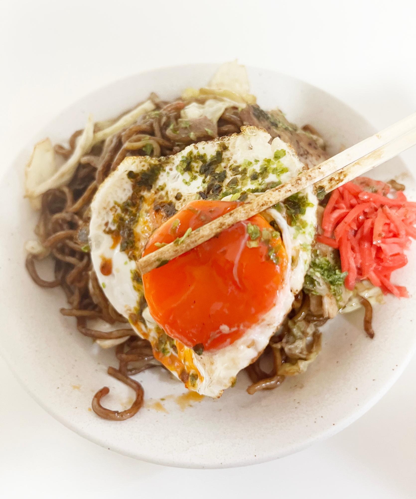 半熟目玉焼きもいい!