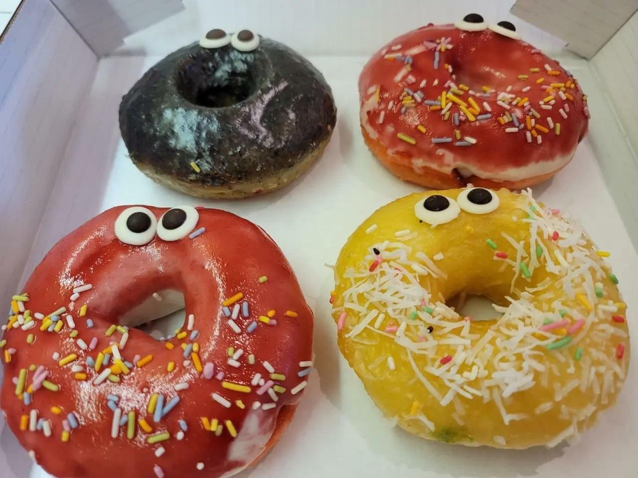 徳島市山城町にあった「Monster donut」のキュートなドーナツ。
