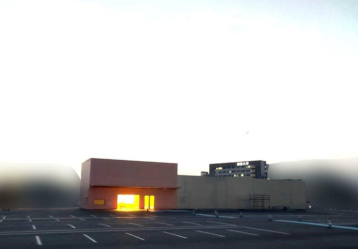 「（仮称）ラ・ムー 応神店」新築工事現場。※2024年4月16日（火）に撮影。