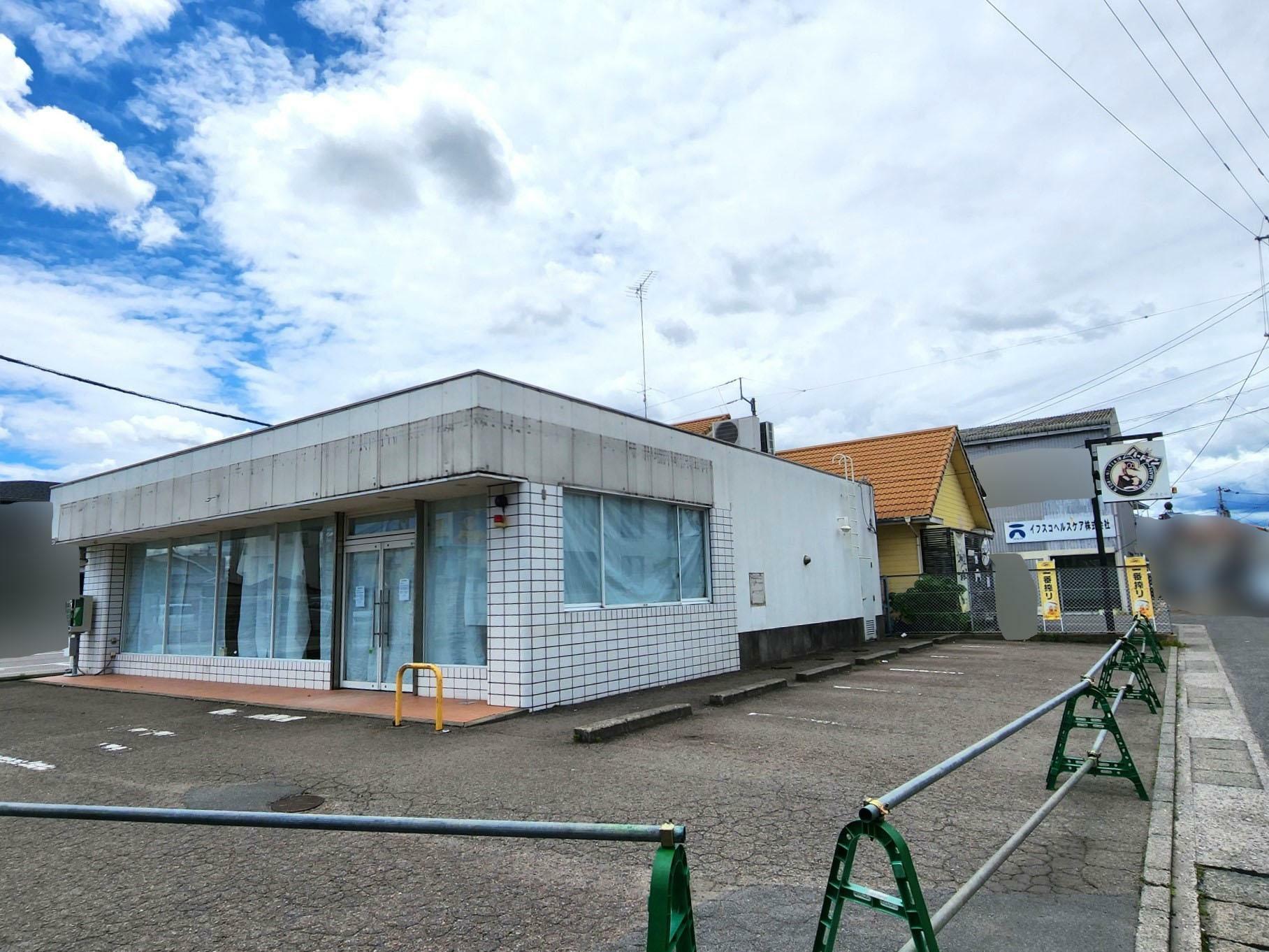 閉店した「ローソン 徳島応神店」店舗外観＆周辺環境。