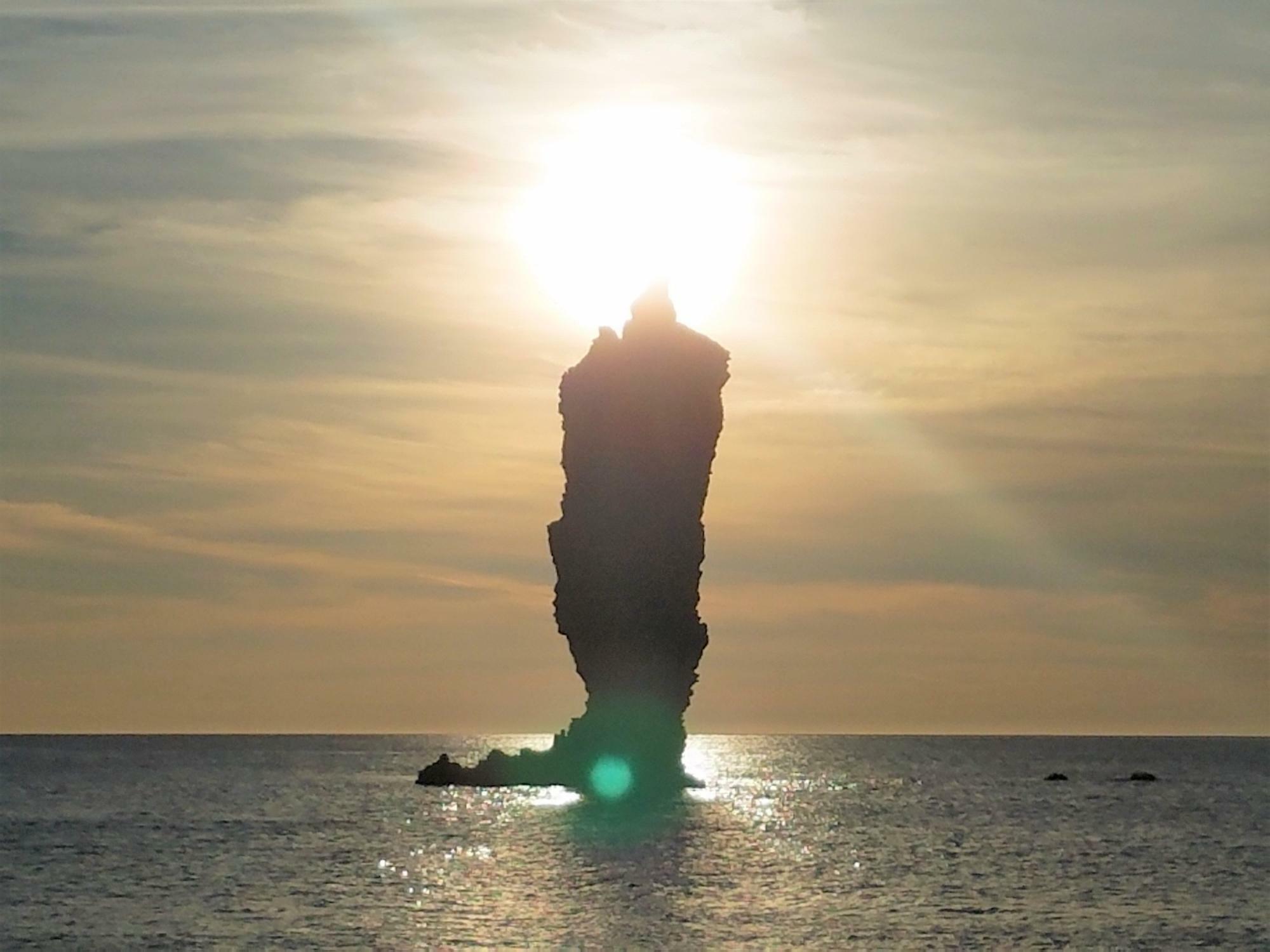 2017年に撮影したローソク島