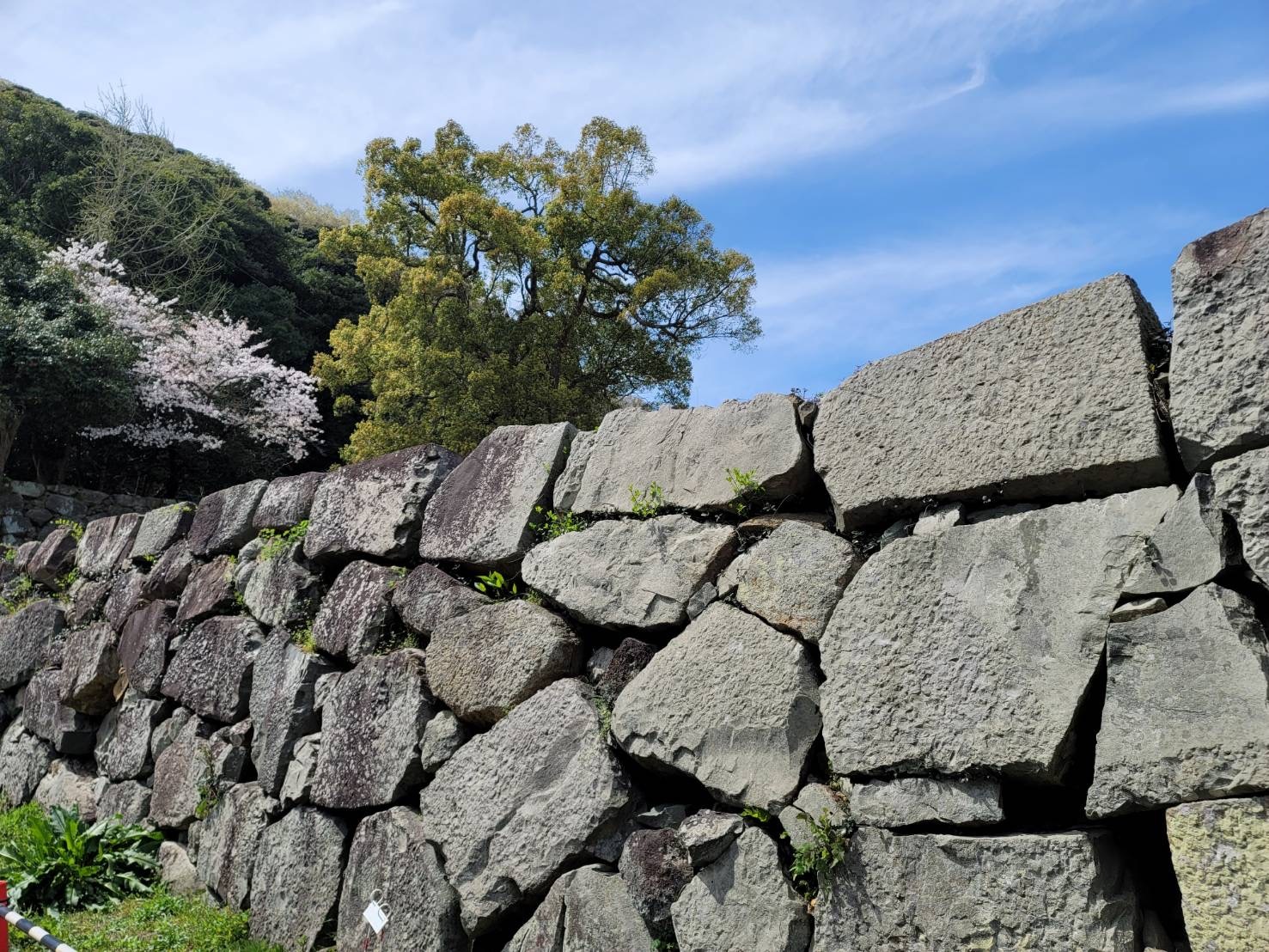 米子城跡　石垣