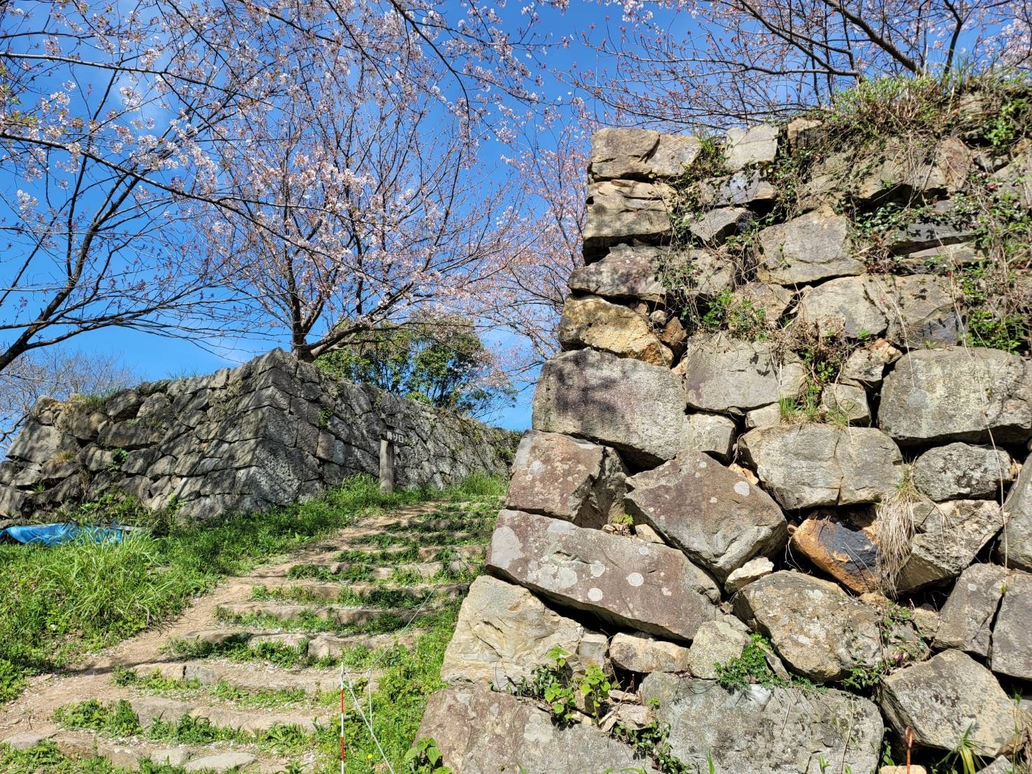 米子城跡　石垣