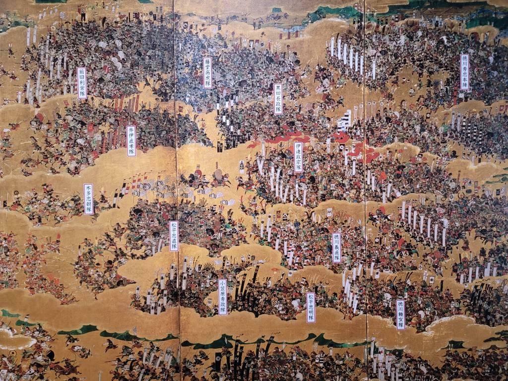 小倉城の展示物（大阪夏の陣）　合戦のイメージ（筆者撮影）