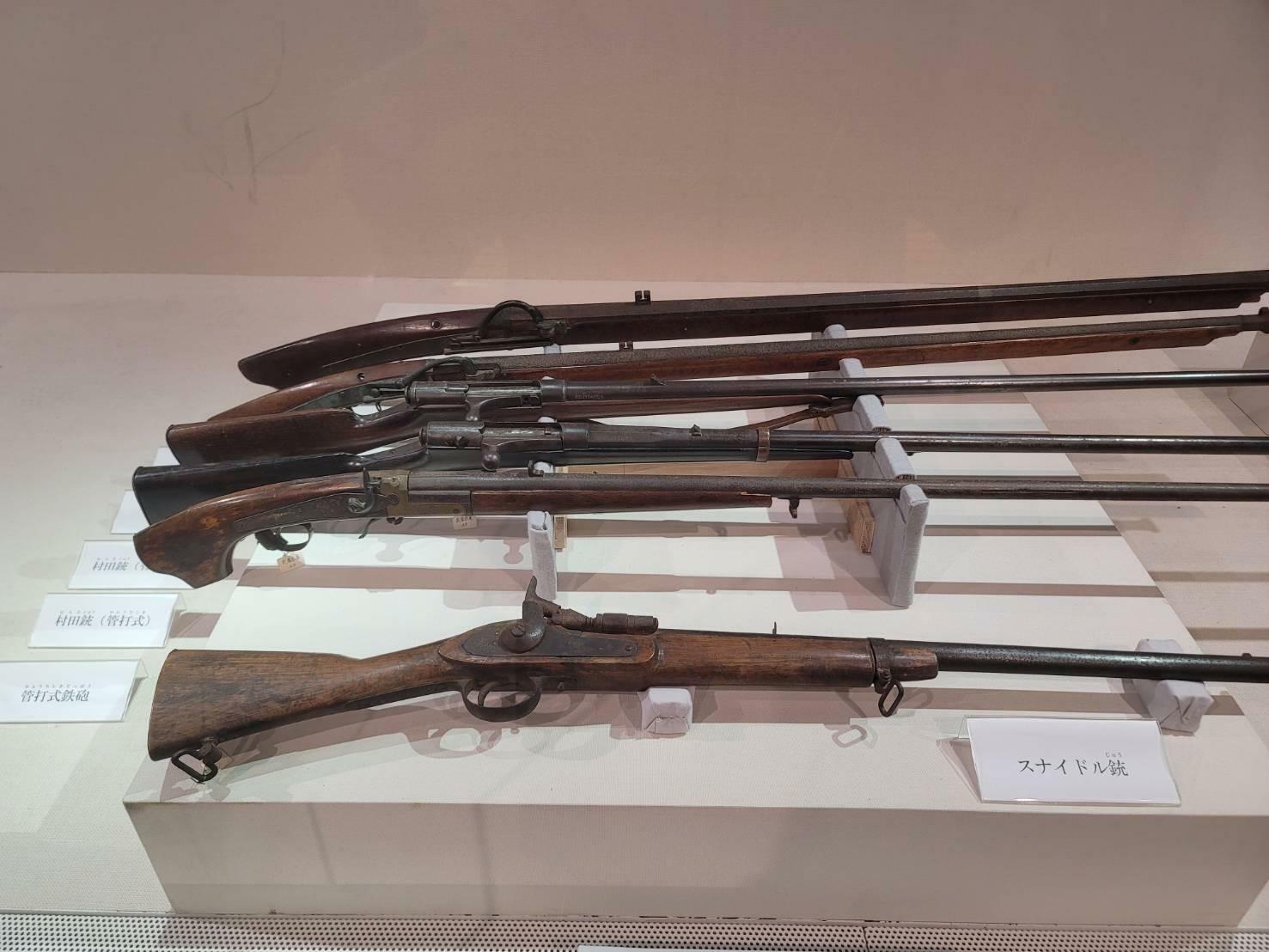 江戸時代に流通した銃（小倉城の展示物）