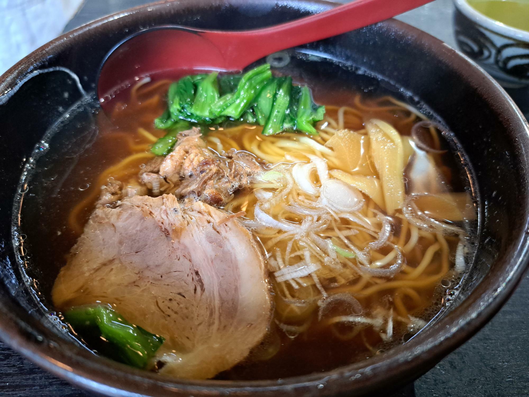 田中家のラーメン。最後まで美味しくいただきました。