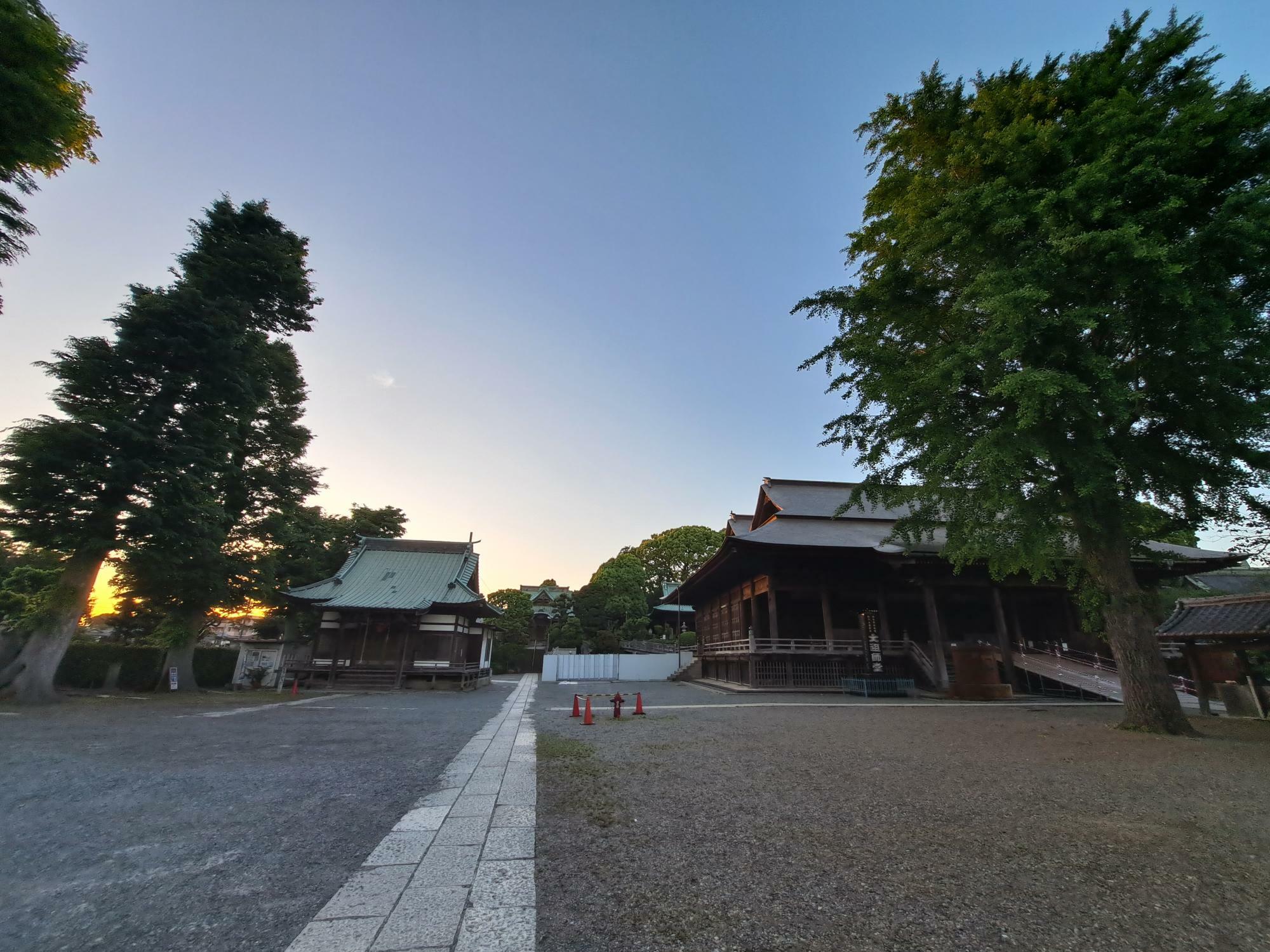 法華経寺の境内は普段はとっても静か。