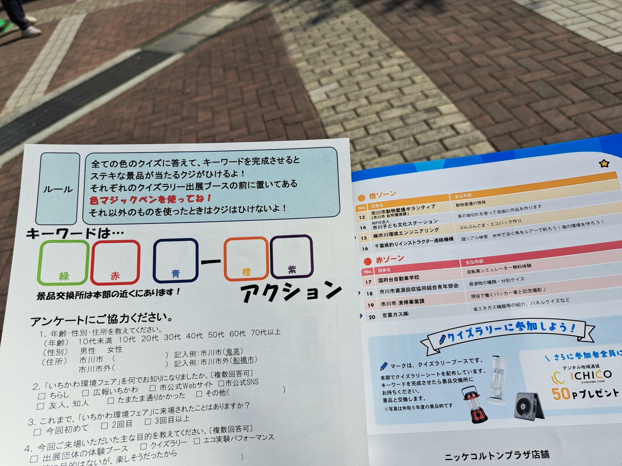 クイズラリーは毎年素敵なプレゼントが用意されています。今年は参加者全員にICHICO50ポイントのプレゼントもありました。