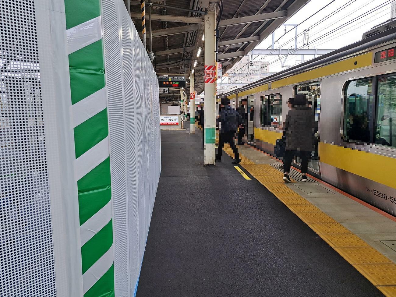 ラッシュ時等駅のホームが混雑する時には特にご注意ください。