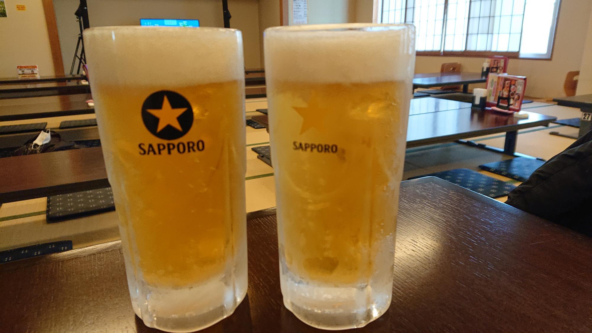 お風呂上りに生ビール！　たまりません！