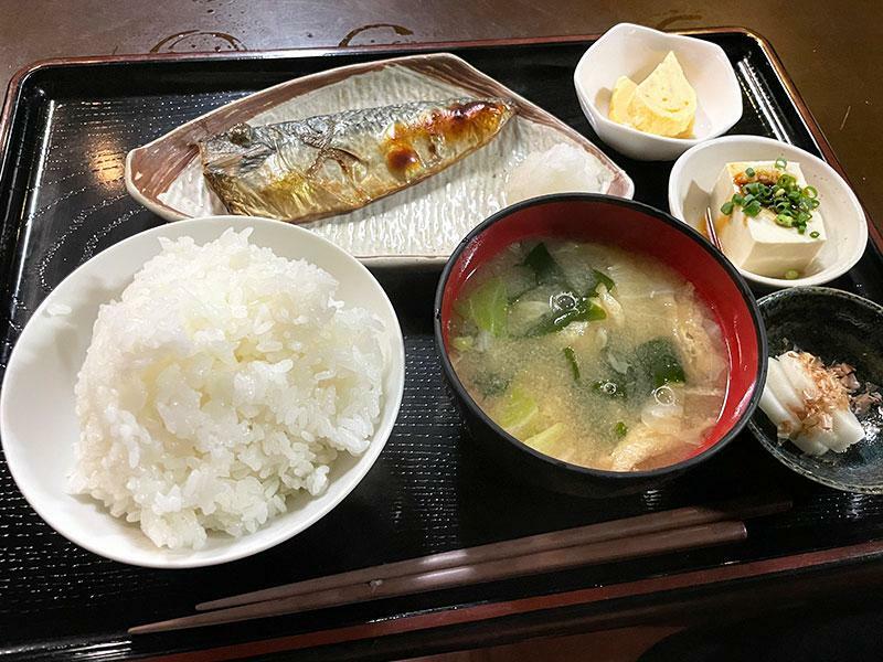 焼き魚定食さば