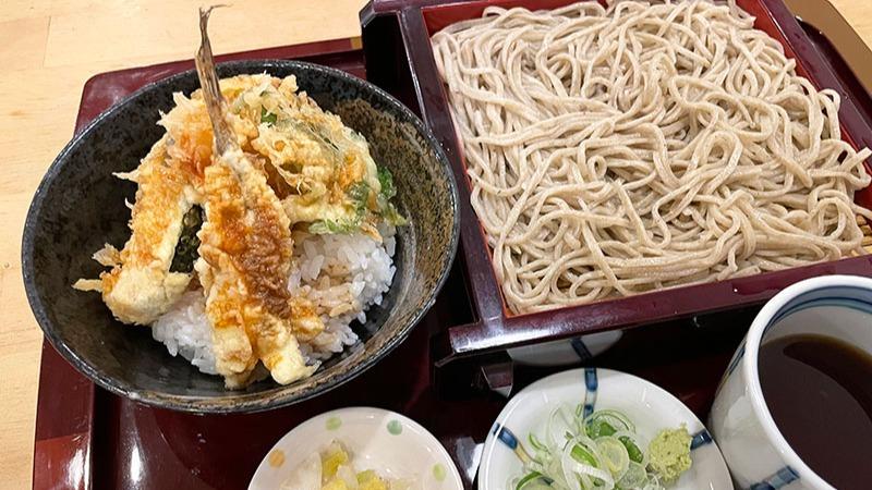 静岡市】七間町通りで手打ち蕎麦と小天丼セット（よれちゃん