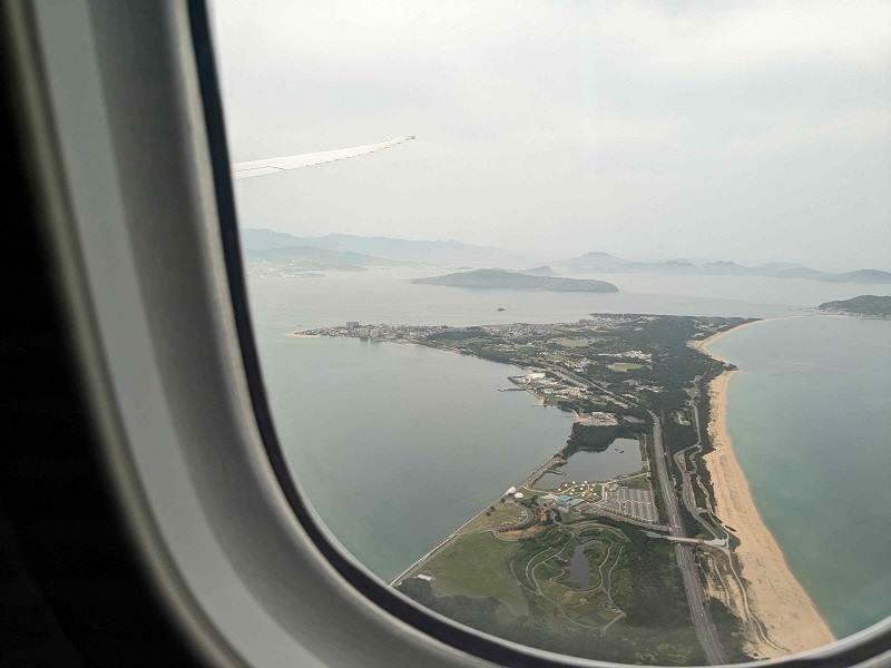 羽田空港からタイへ渡航しているはずなのに、海の中道を見ている不思議