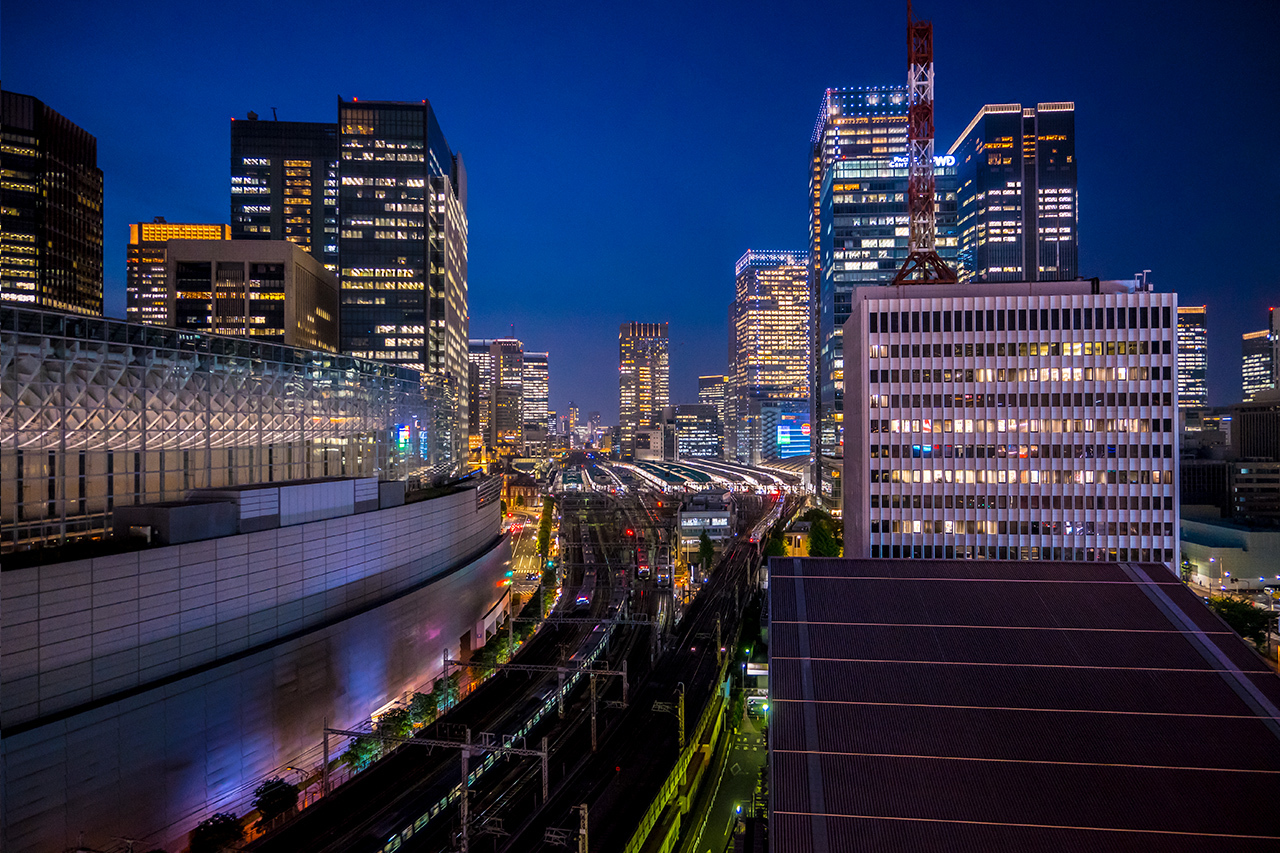 東京駅方面の夜景