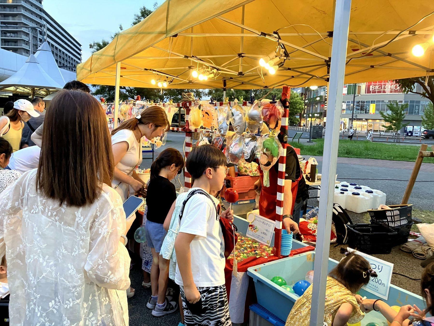 7月19日・20日、やしお駅前公園で開催された「夜空のマルシェ」にて撮影