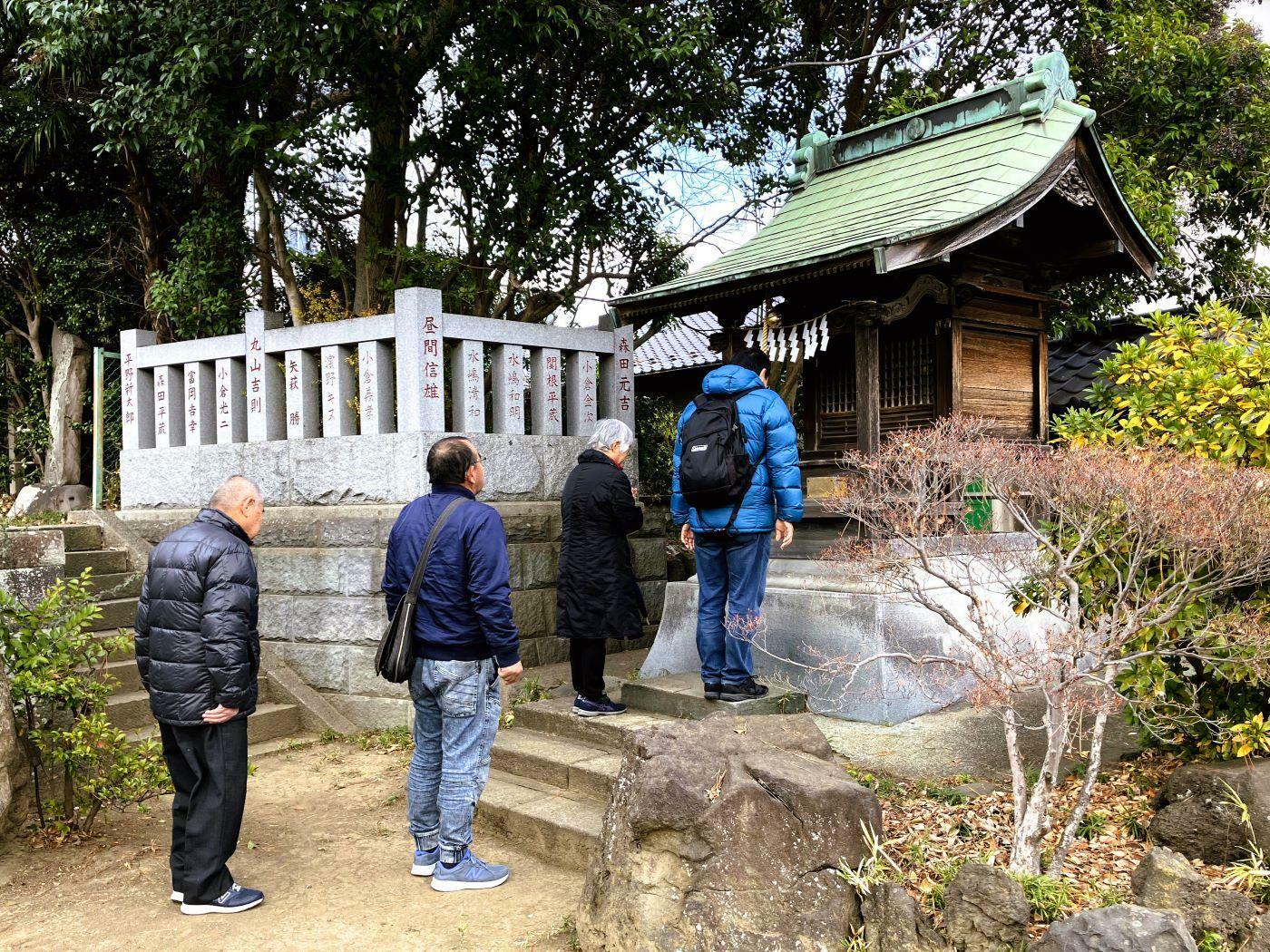 2024年1月2日撮影。稲荷社