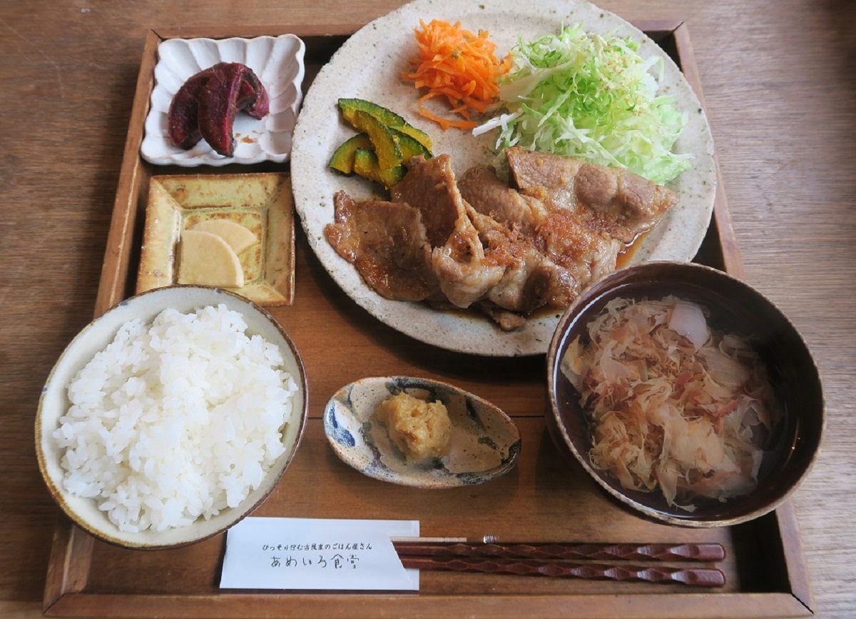 あめいろ食堂のしょうが焼き