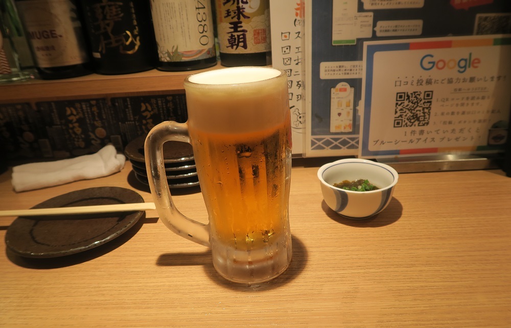 「沖縄酒場ハイサイ」のビール