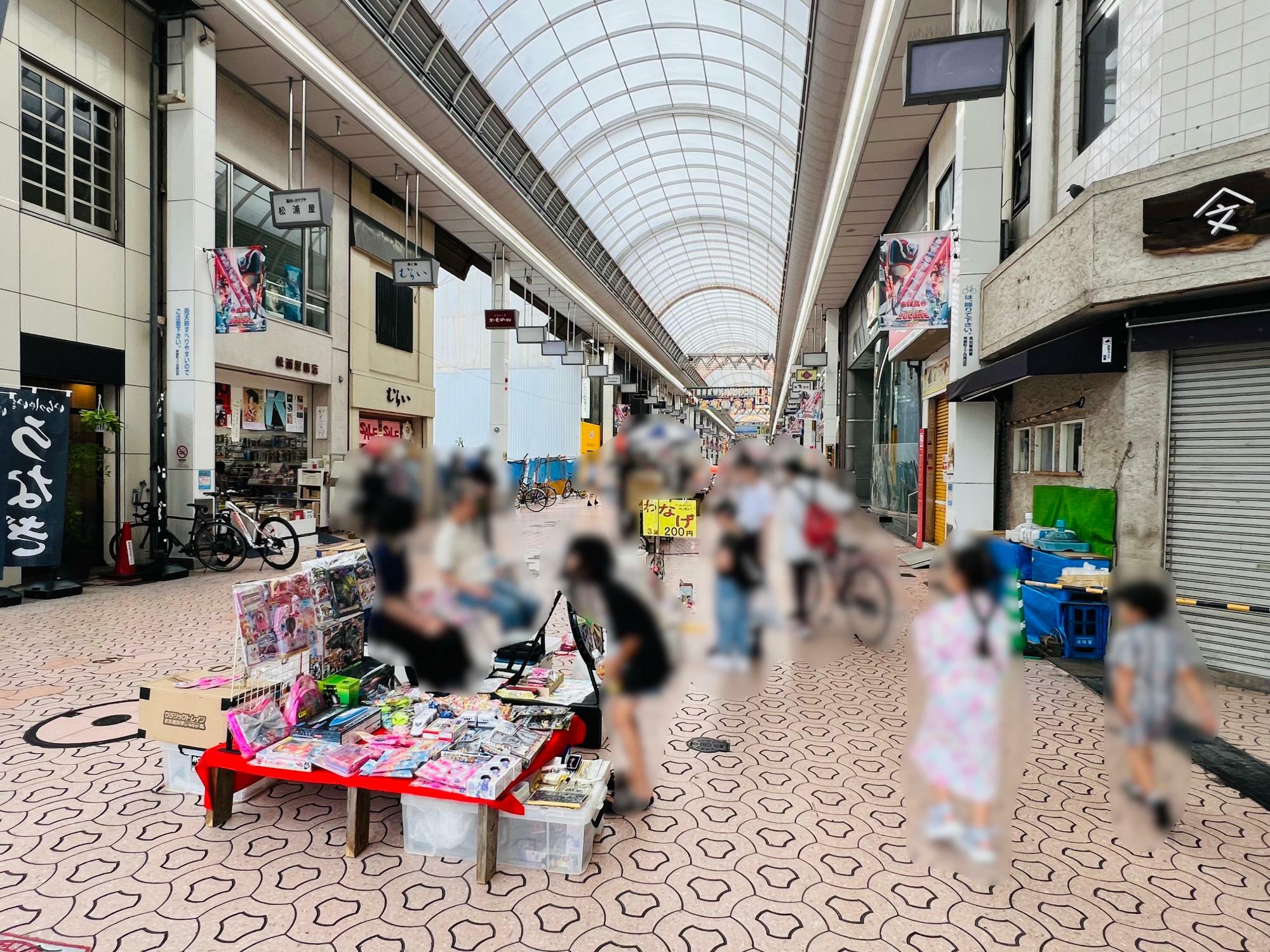 ※2024年6月29日の土曜夜市の様子