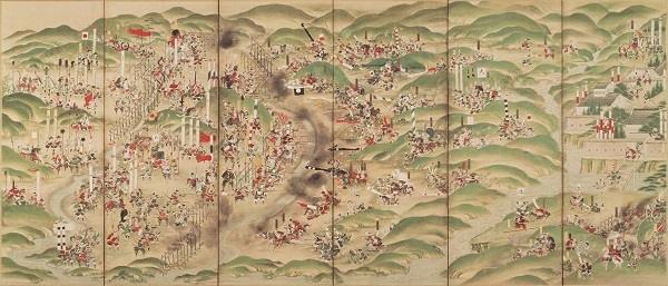 徳川家康戦国武将図屏風 戦国時代屈指の戦いを描いた「長篠合戦図屏風」 | nippon.com