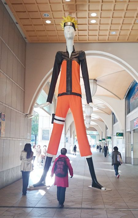 名駅「ナナちゃん」がナルトに ── 額当ても装備。コスプレで注目