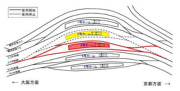 Jr新大阪駅13 14番のりばを変更へ 来年1月 新しくなった3号ホームに The Page Yahoo ニュース