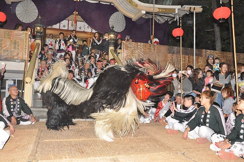 優雅に激しく 大阪城東・諏訪神社の幻想的獅子舞（Yahoo!ニュース
