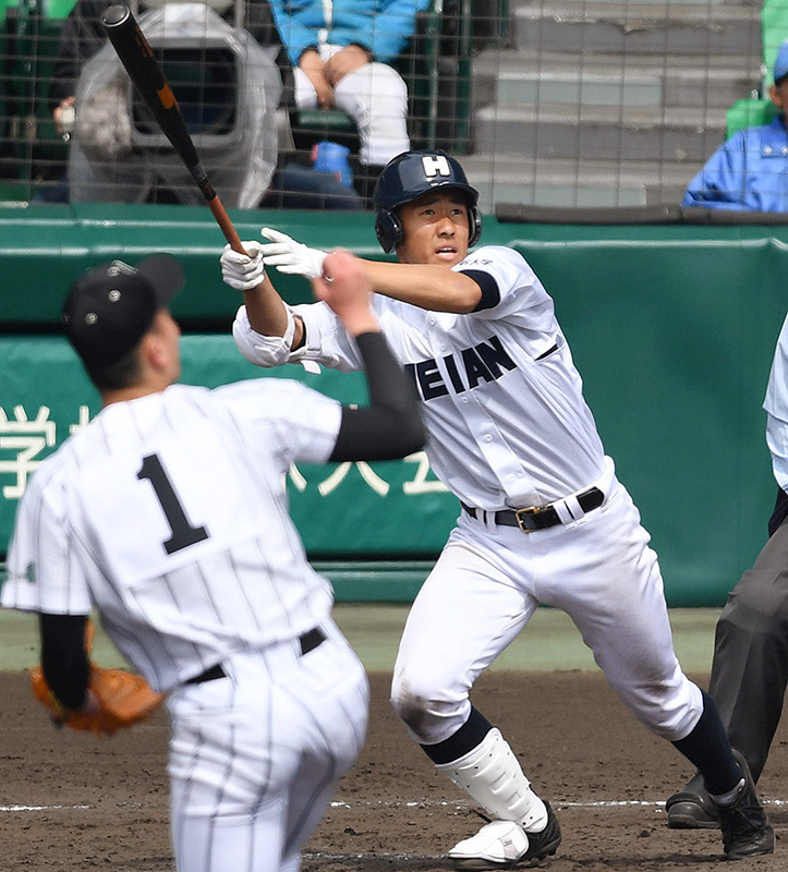 龍谷大平安・三尾健太郎選手（３年） 祖父に届けた８強 ／京都