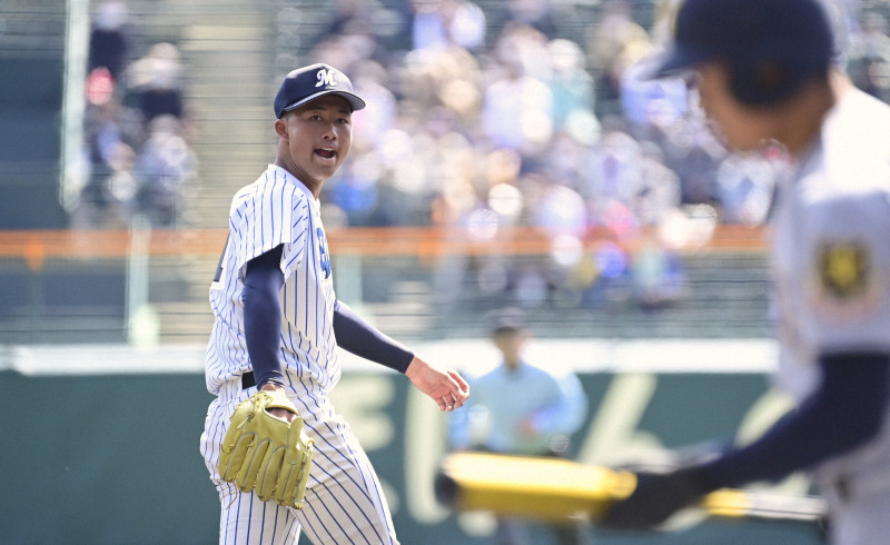 明徳義塾・エース代木 はね返された伝家の宝刀 選抜高校野球