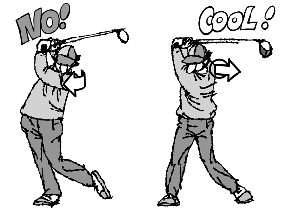 バックスイングは右肩を後ろに引き、体をよく捻転させる【絶対に忘れてはいけないゴルフの基本】