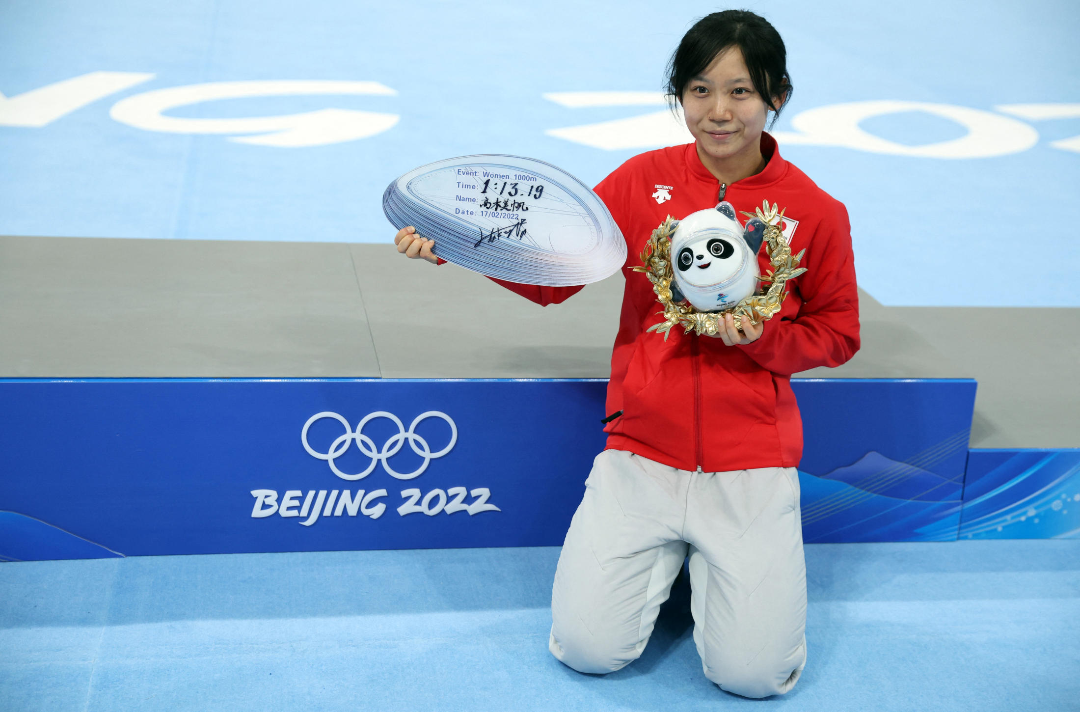スピードスケート 高木美帆 直筆サイン色紙 オリンピック 五輪 金メダル！ スピードスケート高木美帆、飽くなき挑戦心を追い風に｜北京