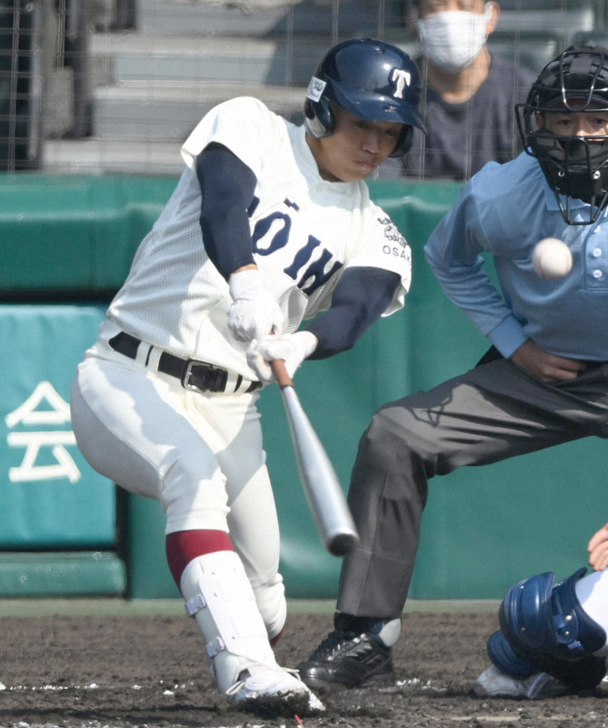 大阪桐蔭「お手本」打撃で初戦突破 4度目制覇へ発進 センバツ