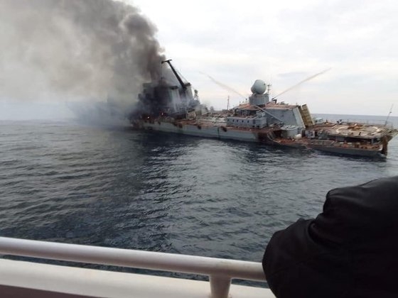 オデッサ、ヘルソン州攻防に影響：ロシア黒海艦隊旗艦「モスクワ」撃沈