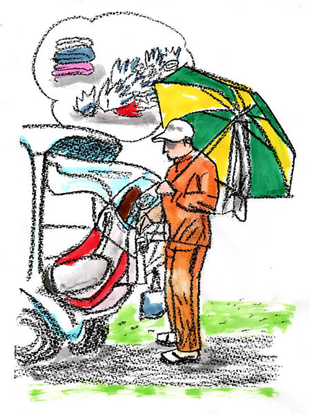 慌てない雨ゴルフの心得 必需品をそろえてスイングの考え方を変える【スコア90台キープ術】