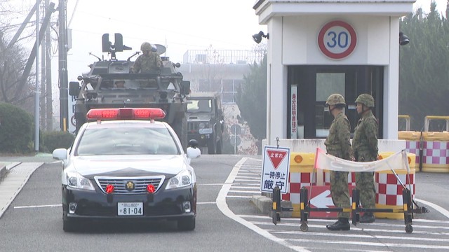 日本原駐屯地で陸上自衛隊と岡山県警が合同訓練 連携強め対応能力向上