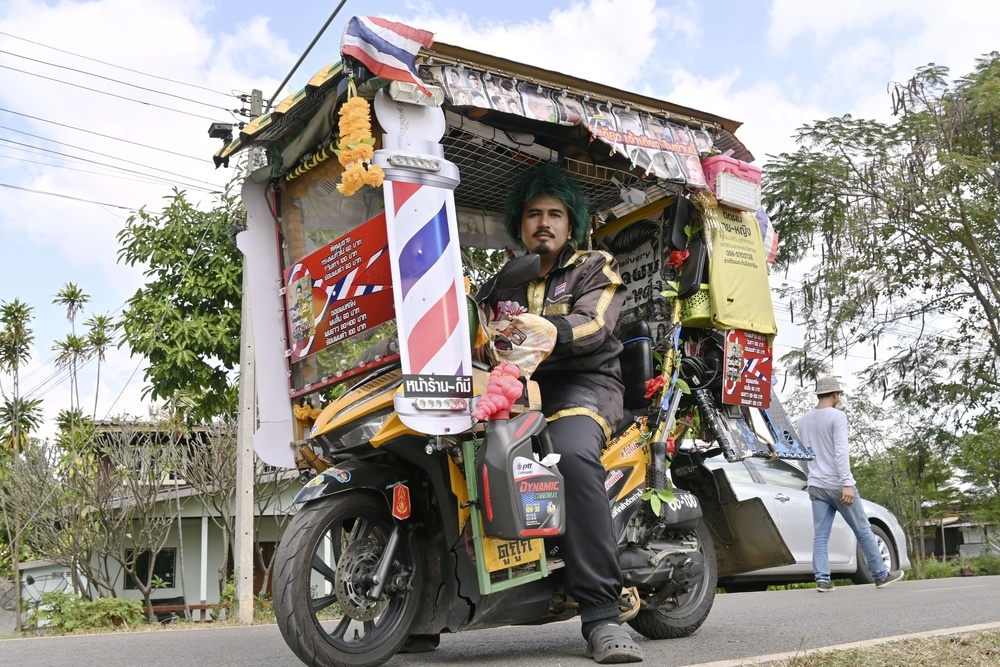 コロナで閉店の美容室、屋台型バイクで再開 のぞいたら秘密基地？タイで人気、秘訣は…（共同通信） - Yahoo!ニュース