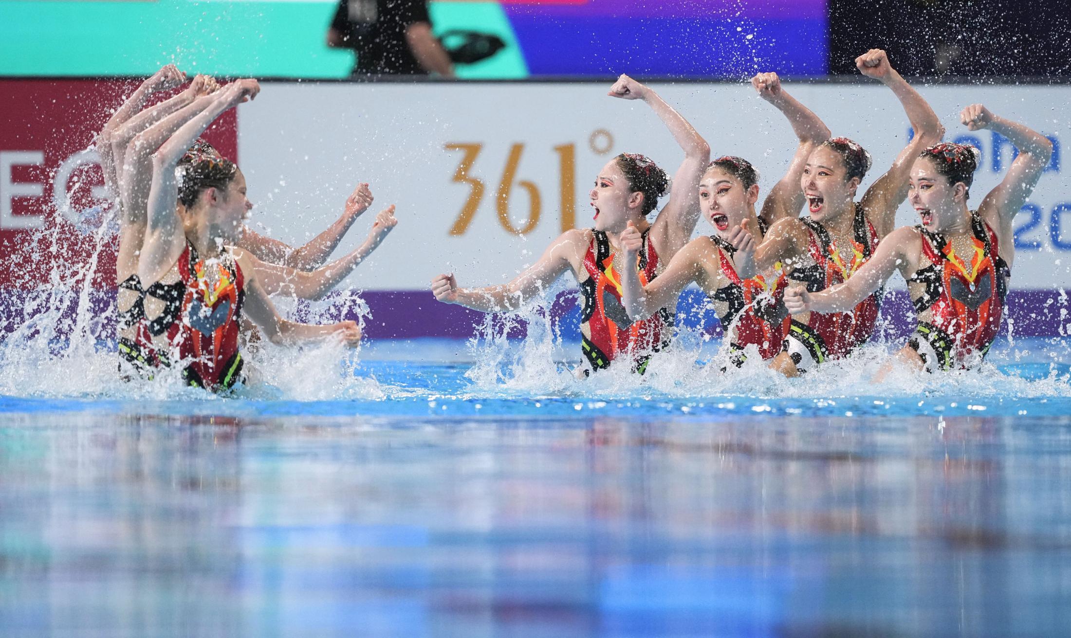 AS日本はAR予選8位 世界水泳第2日（共同通信）