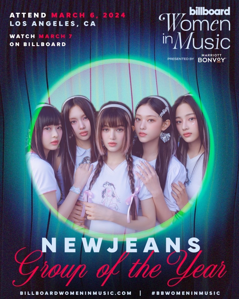 NewJeans「2024 Billboard Women in Music Awards」でステージを披露 