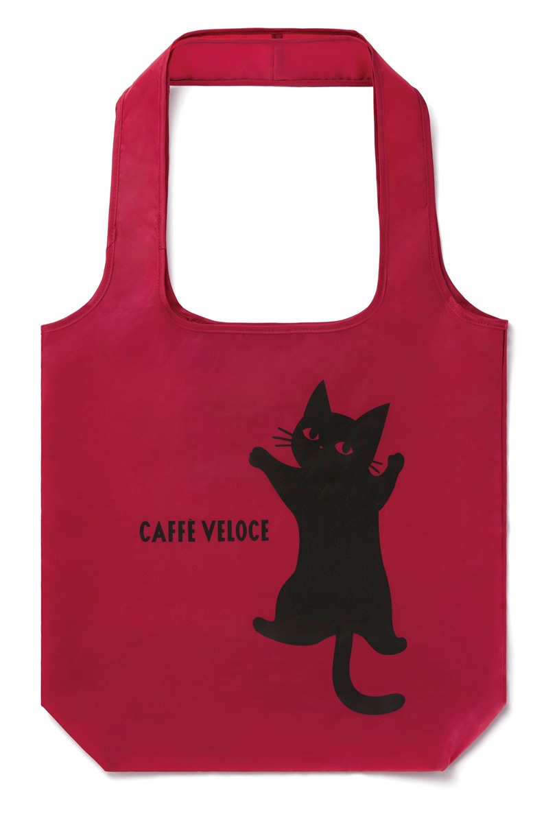 明日発売【猫の日】「カフェ・ベローチェ」黒ねこデザインのエコバッグ