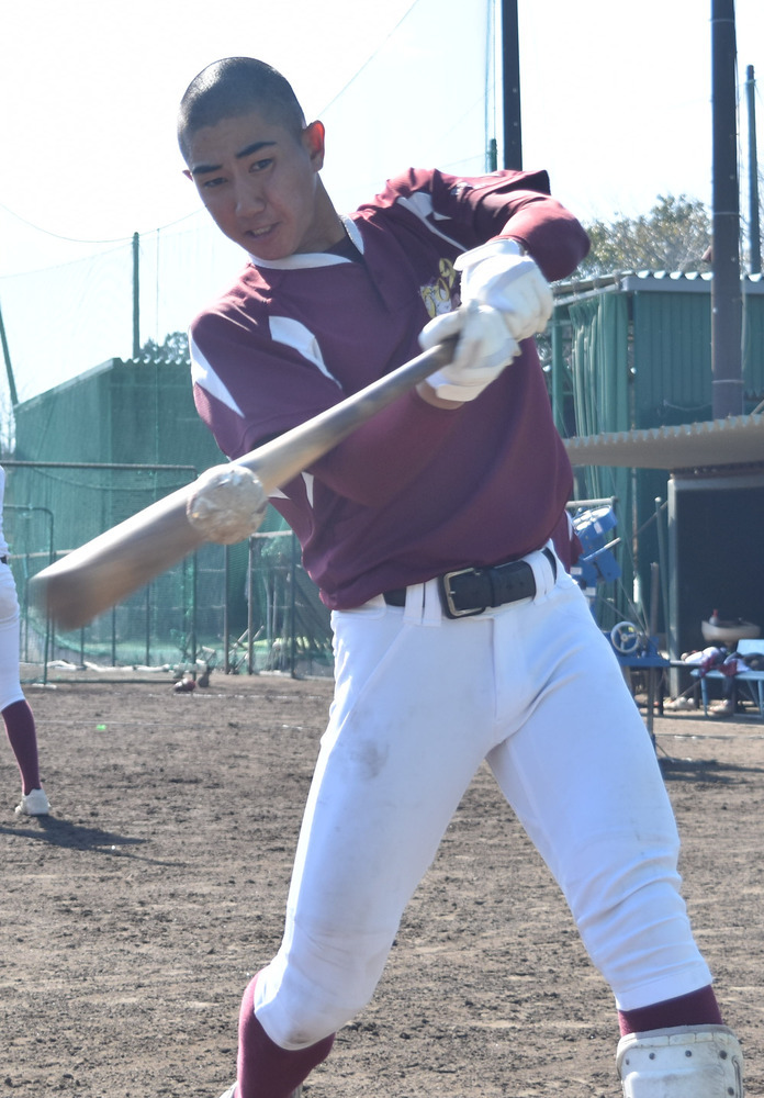 センバツ高校野球 常総学院 選手紹介 丸山隼人二塁手 ／茨城