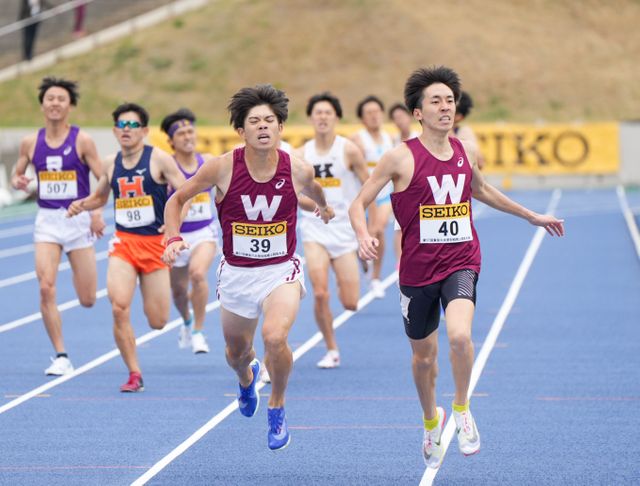 箱根駅伝7位の早大 “臙脂”のルーキーが中距離で躍動 3年間瀬田は5000mを制す【東京六大学陸上】（日テレNEWS NNN） - Yahoo!ニュース