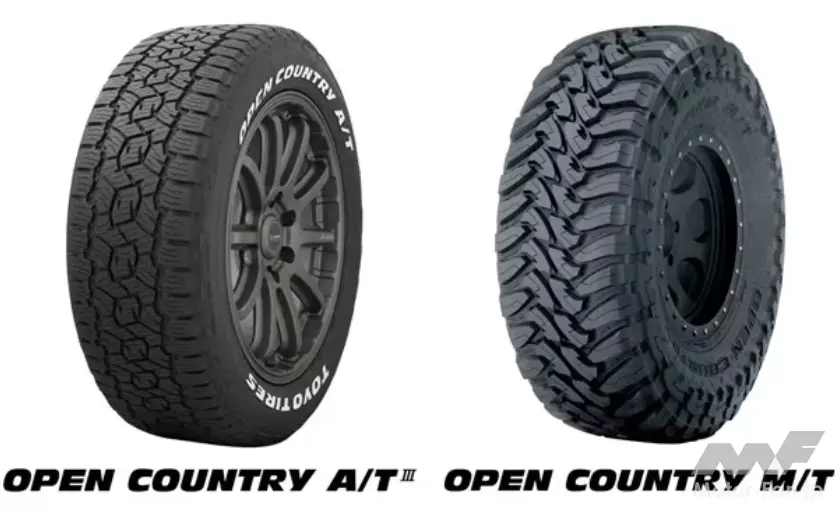 トーヨータイヤ、「OPEN COUNTRY」タイヤシリーズのサイズ 