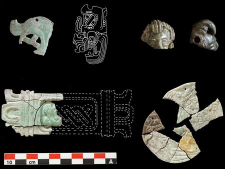 焼かれた石仮面と人骨と装飾品を発見、謎めいた古代マヤの遺物が語る「火入れの儀式」と大変革(ナショナル ジオグラフィック日本版)