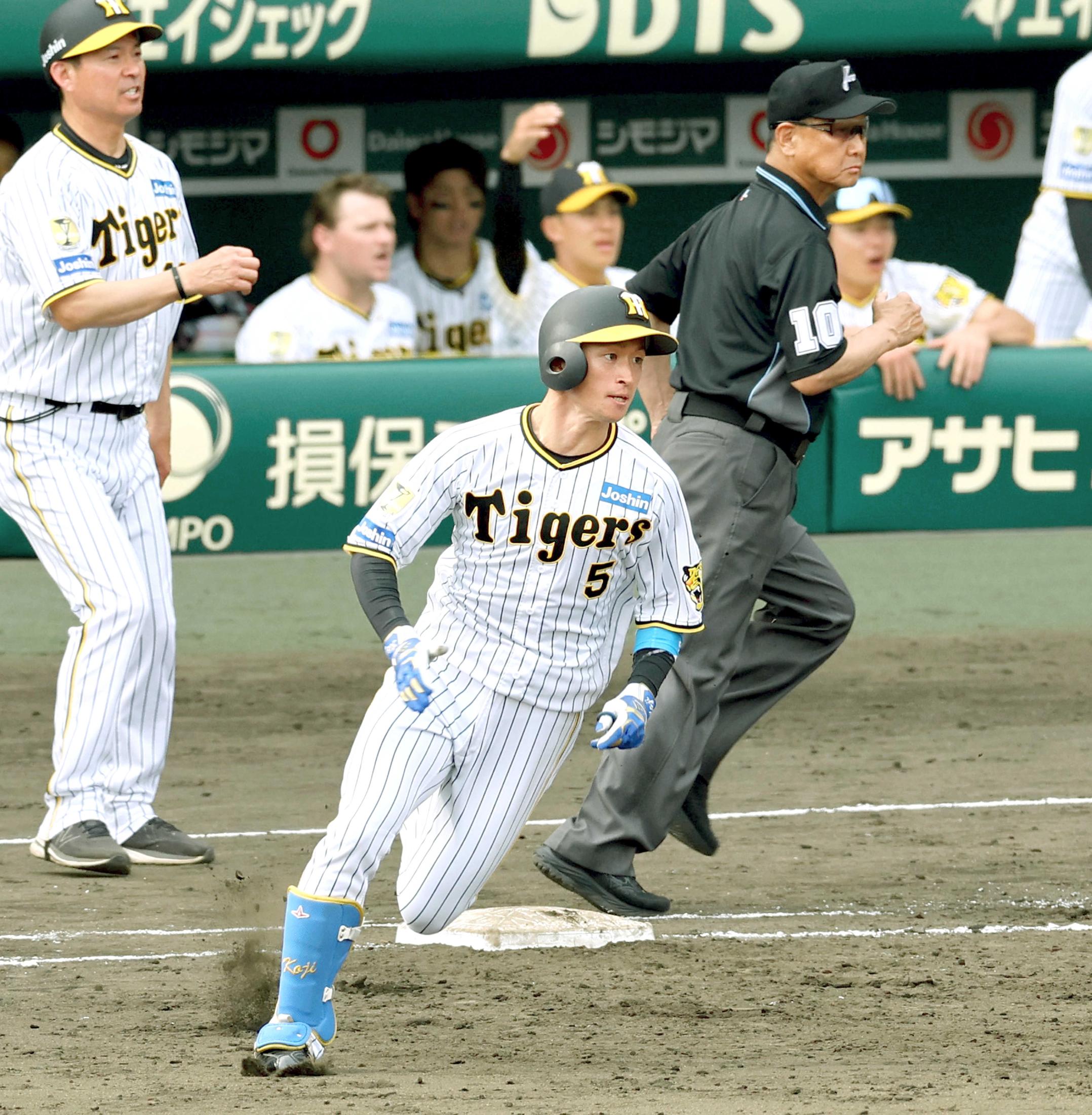 阪神・近本 反撃チャンスメーク リーグトップ３本目の三塁打 中野の 