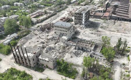 ドネツク要衝、壊滅的被害　激戦地の空撮動画(共同通信)