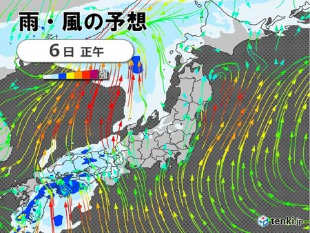GW最終日6日は西日本で荒天　滝のような雨も　7日は東・北日本で雨・風強まる(tenki.jp)